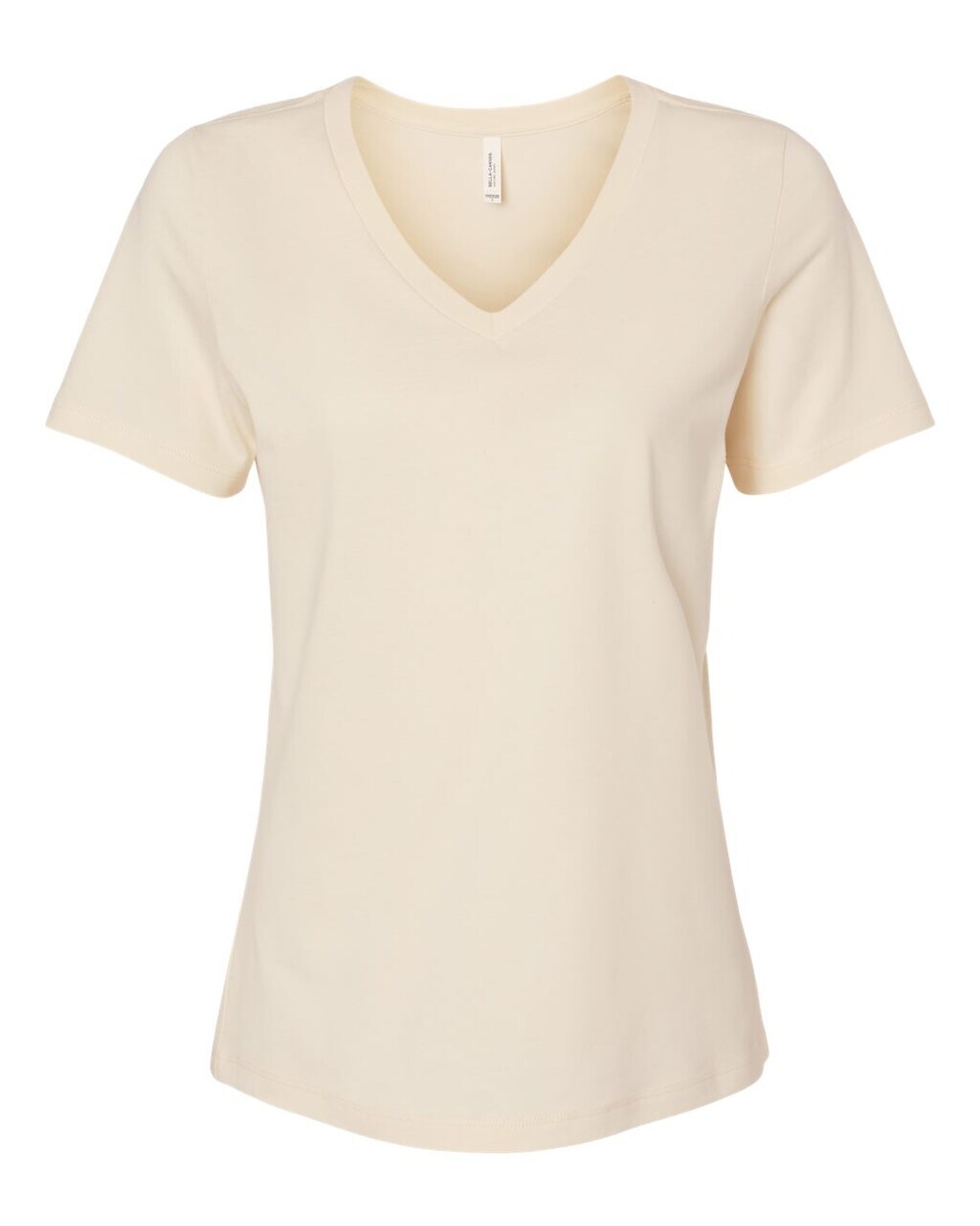BELLA CANVAS Women’s Relaxed Short Sleeve V-Neck T-Shirt for Casual Style & Custom Print Feminine Tee